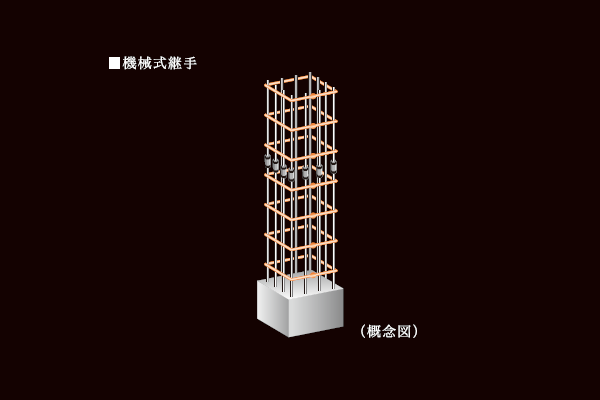 シティタワー麻布十番の機械式継手概念図